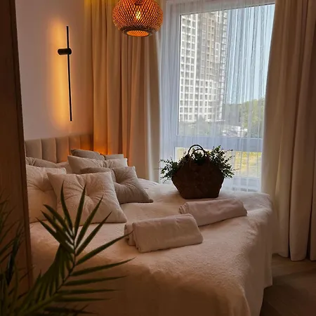 Family & Business Sauna Baltic Horizon No 2 Premium - 3 Bedroom With Private Sauna, Jacuzzi, Rooftop Gym & Panoramic Terrace, Balcony, Underground Garage Lägenhet Gdańsk