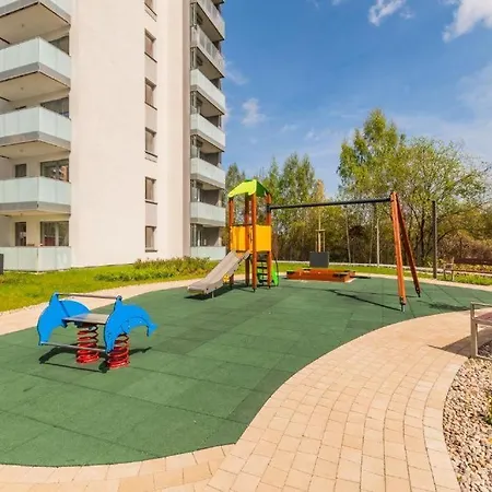 Family & Business Sauna Baltic Horizon Premium - 3 Bedroom With Private Sauna, Jacuzzi, Rooftop Gym & Panoramic Terrace, Balcony, Underground Garage Apartmán