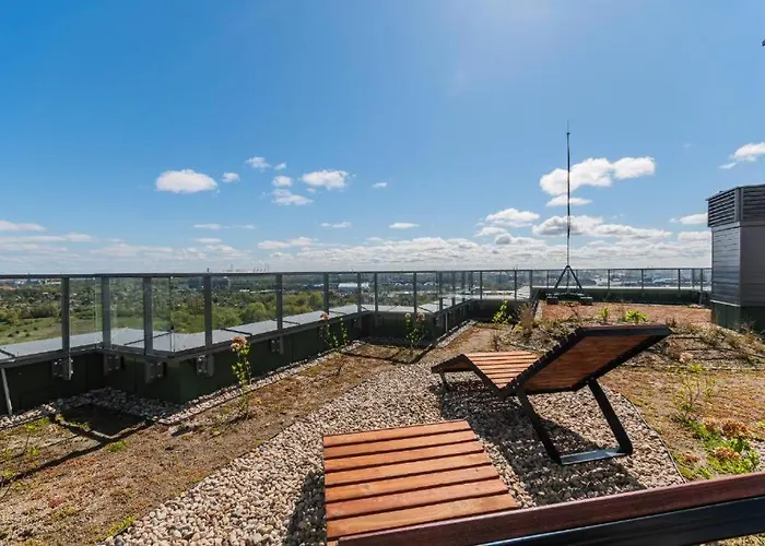 Apartment Family & Business Sauna Baltic Horizon No 2 Premium - 3 Bedroom With Private Sauna, Jacuzzi, Rooftop Gym & Panoramic Terrace, Balcony, Underground Garage