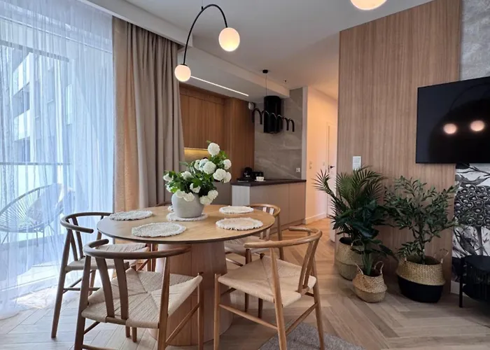 Family & Business Sauna Baltic Horizon No 2 Premium - 3 Bedroom With Private Sauna, Jacuzzi, Rooftop Gym & Panoramic Terrace, Balcony, Underground Garage グダニスク