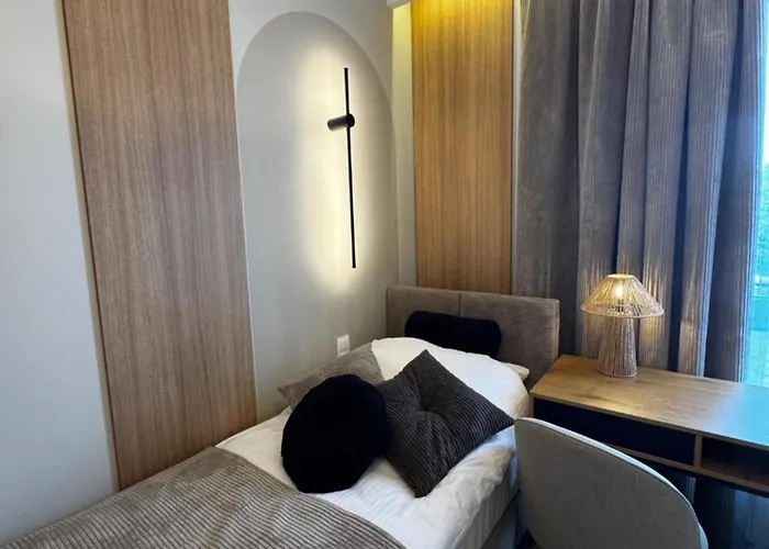 Family & Business Sauna Baltic Horizon No 2 Premium - 3 Bedroom With Private Sauna, Jacuzzi, Rooftop Gym & Panoramic Terrace, Balcony, Underground Garage グダニスク