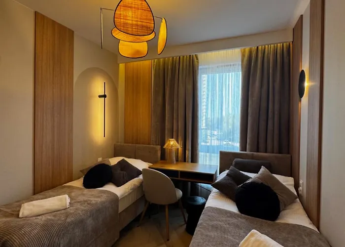 Family & Business Sauna Baltic Horizon No 2 Premium - 3 Bedroom With Private Sauna, Jacuzzi, Rooftop Gym & Panoramic Terrace, Balcony, Underground Garage アパート グダニスク