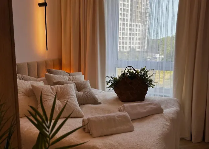 Family & Business Sauna Baltic Horizon No 2 Premium - 3 Bedroom With Private Sauna, Jacuzzi, Rooftop Gym & Panoramic Terrace, Balcony, Underground Garage アパート グダニスク