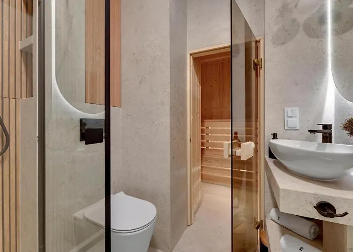 Family & Business Sauna Baltic Horizon No 2 Premium - 3 Bedroom With Private Sauna, Jacuzzi, Rooftop Gym & Panoramic Terrace, Balcony, Underground Garage アパート *