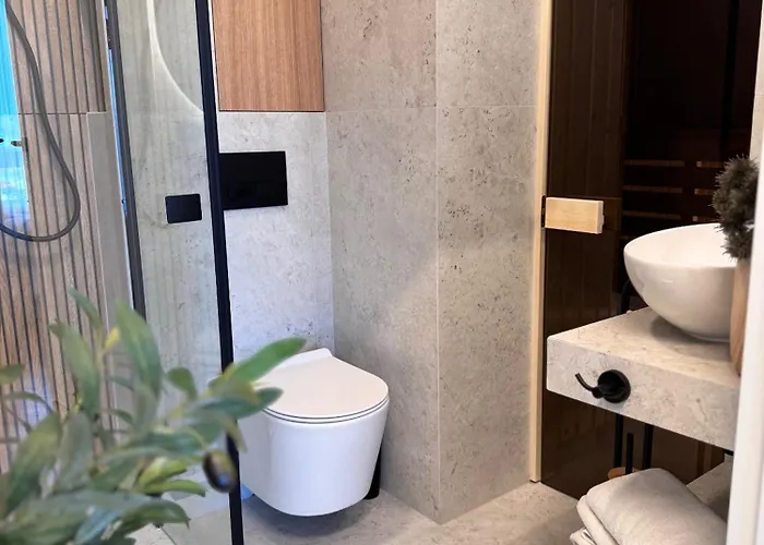 Family & Business Sauna Baltic Horizon No 2 Premium - 3 Bedroom With Private Sauna, Jacuzzi, Rooftop Gym & Panoramic Terrace, Balcony, Underground Garage アパート *