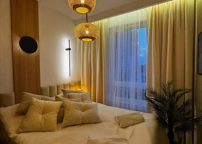 アパート Family & Business Sauna Baltic Horizon No 2 Premium - 3 Bedroom With Private Sauna, Jacuzzi, Rooftop Gym & Panoramic Terrace, Balcony, Underground Garage