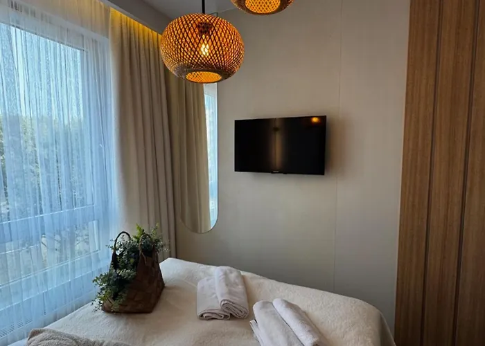 Family & Business Sauna Baltic Horizon No 2 Premium - 3 Bedroom With Private Sauna, Jacuzzi, Rooftop Gym & Panoramic Terrace, Balcony, Underground Garage * グダニスク